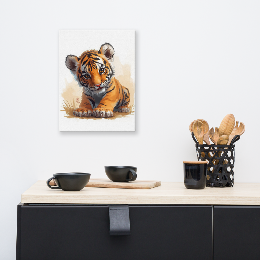 Картина за детска стая с тигърче
