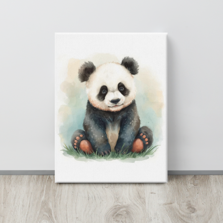Картина за детска стая с панда