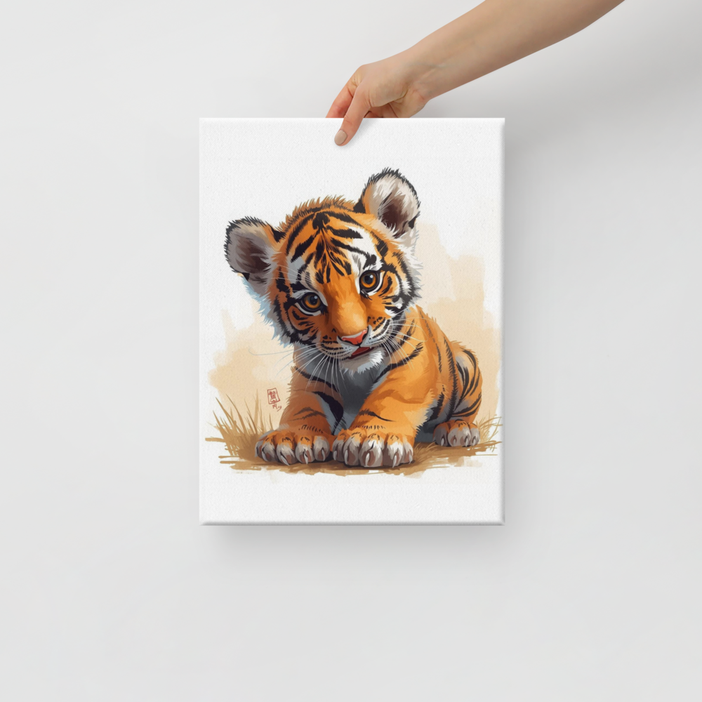 Картина за детска стая с тигърче